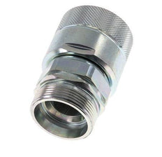 Steel DN 25 Hydraulic Coupling Plug 35 mm L Compression Ring ISO 8434-1 D M48 x 3