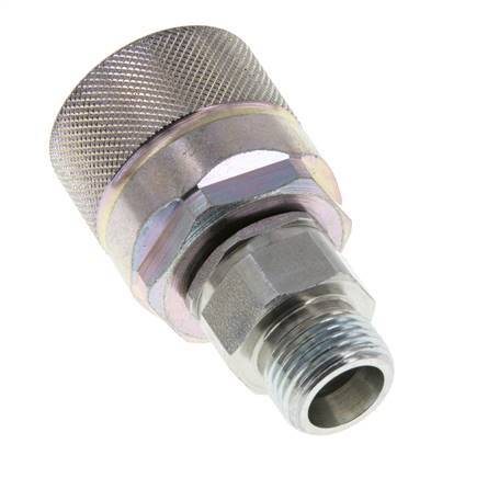 Steel DN 10 Hydraulic Coupling Plug 10 mm S Compression Ring ISO 14541/8434-1 D M28 x 2