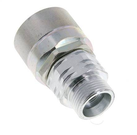 Steel DN 20 Hydraulic Coupling Plug 20 mm S Compression Ring ISO 14541/8434-1 D M42 x 2