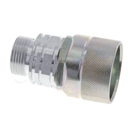 Steel DN 20 Hydraulic Coupling Plug 20 mm S Compression Ring ISO 14541/8434-1 D M42 x 2