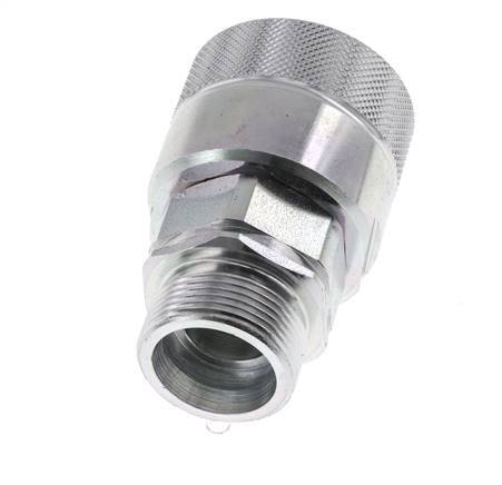 Steel DN 25 Hydraulic Coupling Plug 25 mm S Compression Ring ISO 8434-1 D M48 x 3