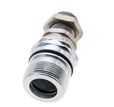 Steel DN 12.5 Hydraulic Coupling Socket 15 mm L Compression Ring Bulkhead ISO 14541/8434-1 D M36 x 2