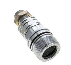 Steel DN 20 Hydraulic Coupling Socket 14 mm S Compression Ring Bulkhead ISO 14541/8434-1 D M42 x 2
