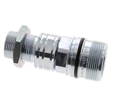Steel DN 20 Hydraulic Coupling Socket 20 mm S Compression Ring Bulkhead ISO 14541/8434-1 D M42 x 2