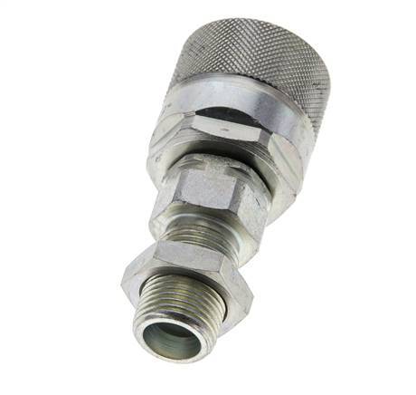 Steel DN 10 Hydraulic Coupling Plug 10 mm S Compression Ring Bulkhead ISO 14541/8434-1 D M28 x 2