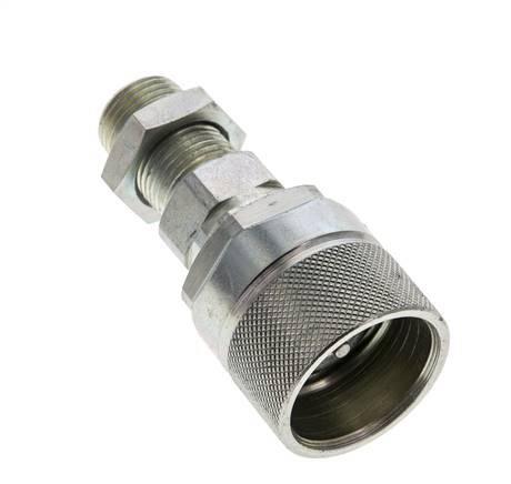 Steel DN 10 Hydraulic Coupling Plug 10 mm S Compression Ring Bulkhead ISO 14541/8434-1 D M28 x 2