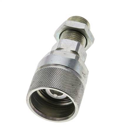 Steel DN 10 Hydraulic Coupling Plug 10 mm S Compression Ring Bulkhead ISO 14541/8434-1 D M28 x 2