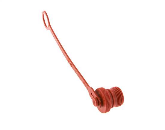 M 28 x 2 Tapa de protección contra el polvo de plástico para el tapón de acoplamiento ISO 14541 [2 piezas]