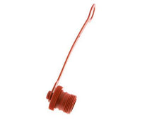 M 28 x 2 Tapa de protección contra el polvo de plástico para el tapón de acoplamiento ISO 14541 [2 piezas]