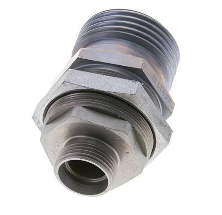 Steel Hydraulic Coupling Socket 22 mm L Cutting Ring ISO 14540/8434-1 D M54 x 4