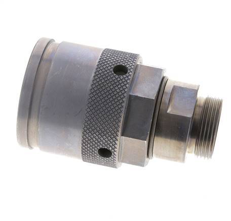 Steel Hydraulic Coupling Plug 28 mm L Cutting Ring ISO 14540/8434-1 D M54 x 4