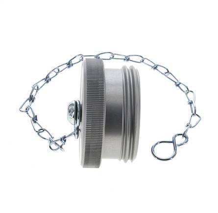 M 54 x 4 Aluminum Dust Protection Cap For Coupling plug with Chain