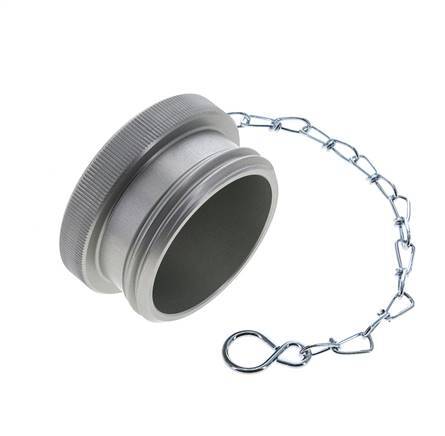 M 54 x 4 Aluminum Dust Protection Cap For Coupling plug with Chain