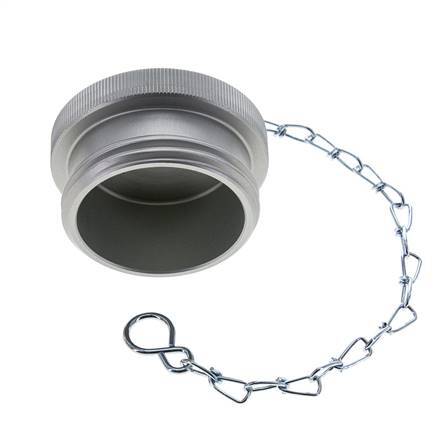M 54 x 4 Aluminum Dust Protection Cap For Coupling plug with Chain