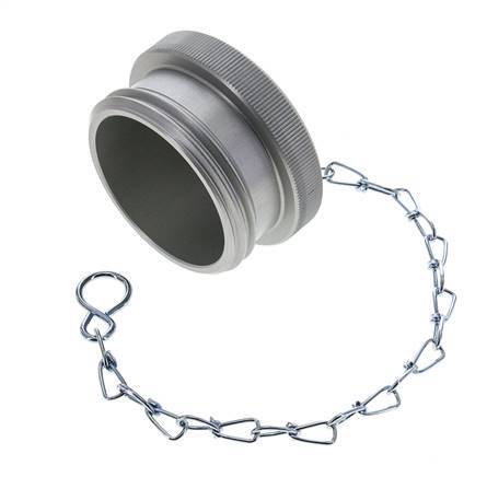 M 54 x 4 Aluminum Dust Protection Cap For Coupling plug with Chain