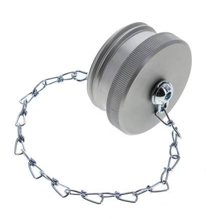 M 54 x 4 Aluminum Dust Protection Cap For Coupling plug with Chain