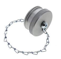 M 54 x 4 Aluminum Dust Protection Cap For Coupling plug with Chain