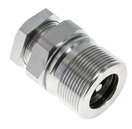 Acero EDBRO Acoplamientos roscados G 1 pulgada Rosca hembra Mitad fija D 54 mm