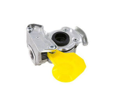 Control Yellow Aluminum Gladhand Coupling M16x1.5 Female Threads DIN 74342