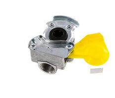 Control Yellow Aluminum Gladhand Coupling M22x1.5 Female Threads DIN 74254