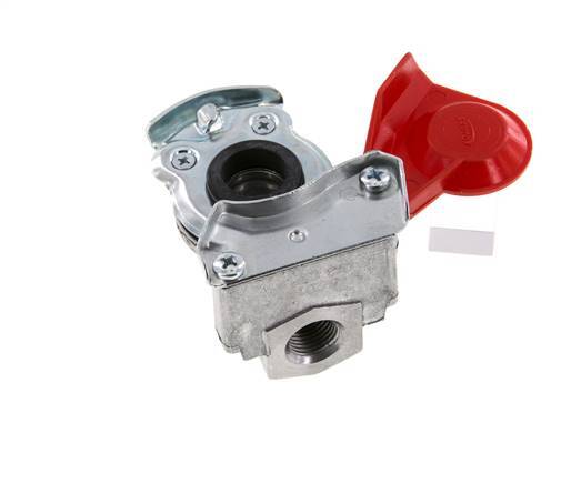 Supply Red Aluminum Gladhand Coupling M16x1.5 Female Threads DIN 74342
