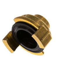 Acoplamiento de latón para manguera de jardín GEKA hembra de 3/8'' [2 piezas]