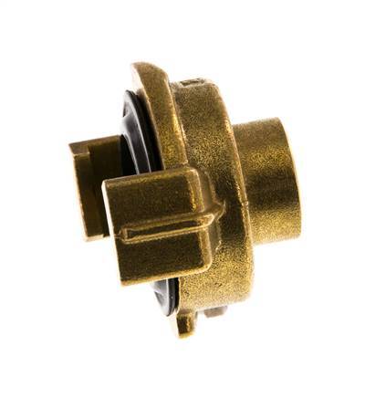 Acoplamiento de latón para manguera de jardín GEKA hembra de 3/8'' [2 piezas]