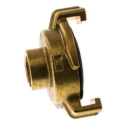 Acoplamiento de latón para manguera de jardín GEKA hembra de 3/8'' [2 piezas]