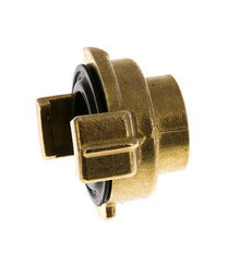 Acoplamiento de latón para manguera de jardín GEKA hembra de 1/2'' [2 piezas]