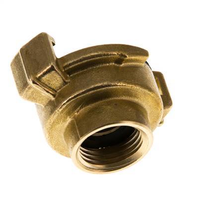 Acoplamiento de latón para manguera de jardín GEKA hembra de 1/2'' [2 piezas]