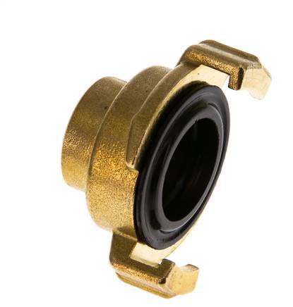 Acoplamiento de latón para manguera de jardín GEKA hembra de 1/2'' [2 piezas]