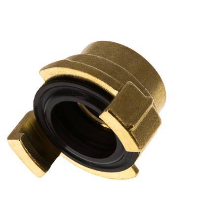 Acoplamiento de latón para manguera de jardín GEKA hembra de 3/4'' [2 piezas]