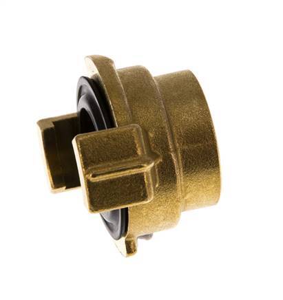 Acoplamiento de latón para manguera de jardín GEKA hembra de 3/4'' [2 piezas]