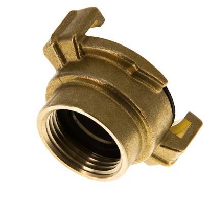 Acoplamiento de latón para manguera de jardín GEKA hembra de 3/4'' [2 piezas]