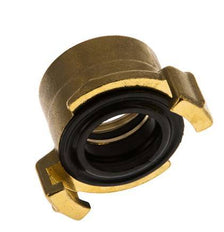 Acoplamiento de latón para manguera de jardín GEKA de 1'' hembra [2 piezas]