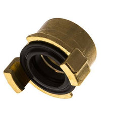 Acoplamiento de latón para manguera de jardín GEKA de 1'' hembra [2 piezas]