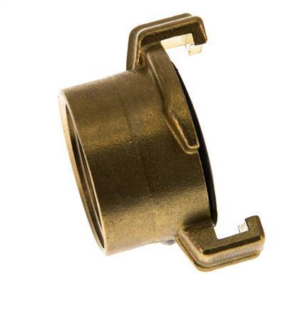 Acoplamiento de latón para manguera de jardín GEKA de 1'' hembra [2 piezas]