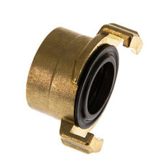 Acoplamiento de latón para manguera de jardín GEKA de 1'' hembra [2 piezas]