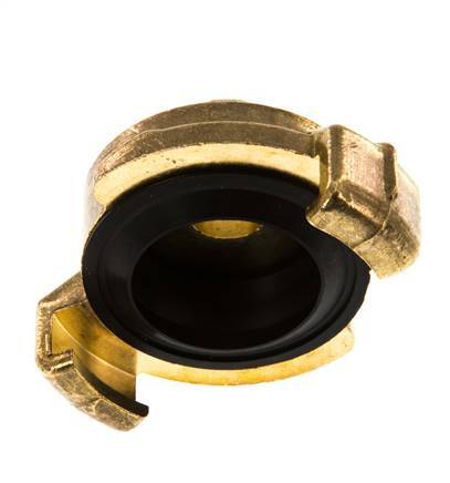 Acoplamiento de latón para manguera de jardín GEKA macho de 3/8'' [2 piezas]