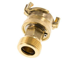 acoplamiento de latón para manguera de jardín GEKA de 1'' macho de seguridad