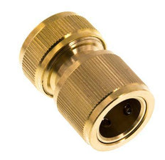 Conector de manguera de latón estilo GARDENA de 13 mm (1/2")