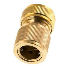 Conector de manguera de latón estilo GARDENA de 13 mm (1/2")