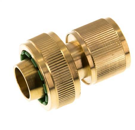 Conector de manguera de latón estilo GARDENA de 19 mm (3/4")