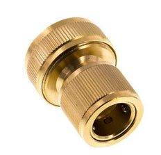 Conector de manguera de latón estilo GARDENA de 19 mm (3/4")