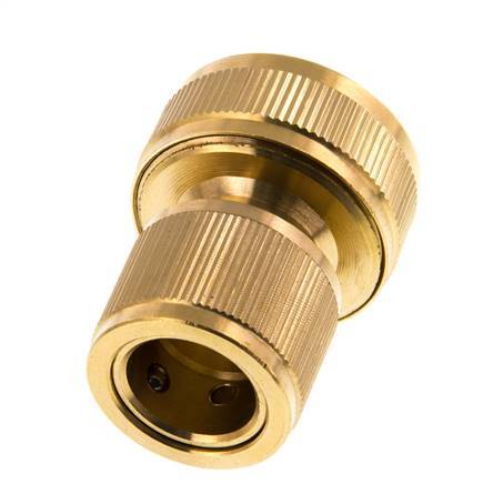 Conector de manguera de latón estilo GARDENA de 19 mm (3/4")