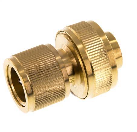 Conector de manguera de latón estilo GARDENA de 19 mm (3/4")