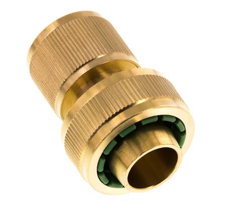 Conector de manguera de latón estilo GARDENA de 19 mm (3/4")