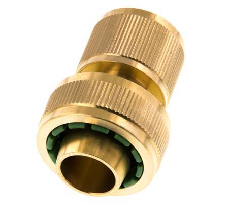 Conector de manguera de latón estilo GARDENA de 19 mm (3/4")