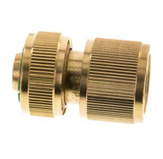 Conector de manguera estilo GARDENA de latón de 13 mm (1/2")