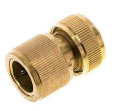 Conector de manguera estilo GARDENA de latón de 13 mm (1/2")